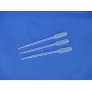 一次性塑料转液管3ml(巴氏吸管)灭菌 PIPET TRANSFER 3ML STERILE INDIV WRAPPED 500CS, 500/CAS